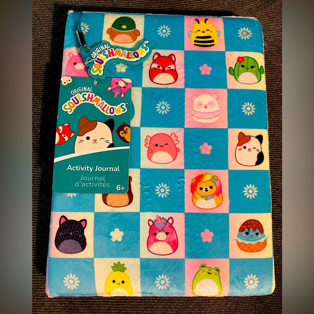 Squishmallow original plush activity journal